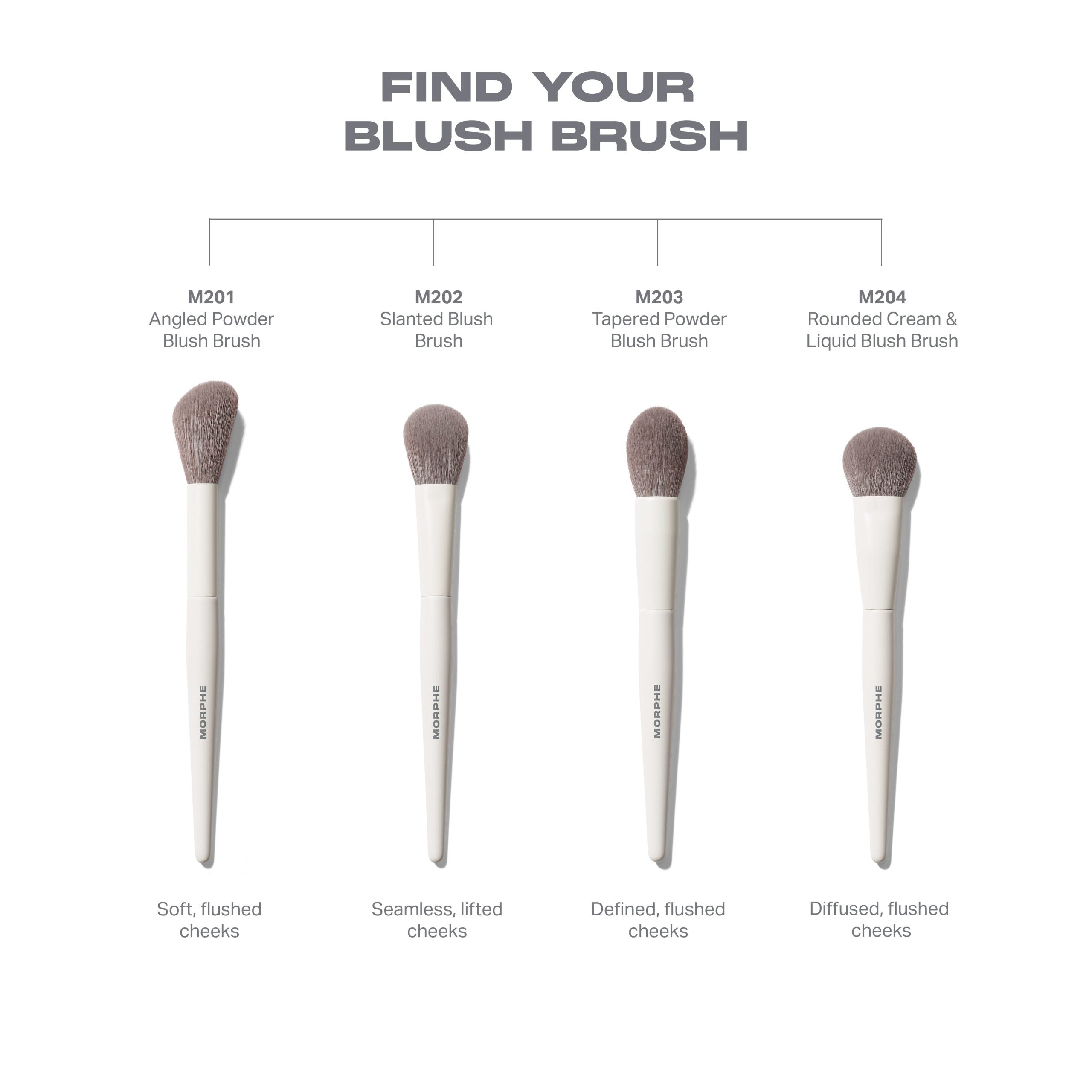 Morphe M201 Angled Powder Blush Brush