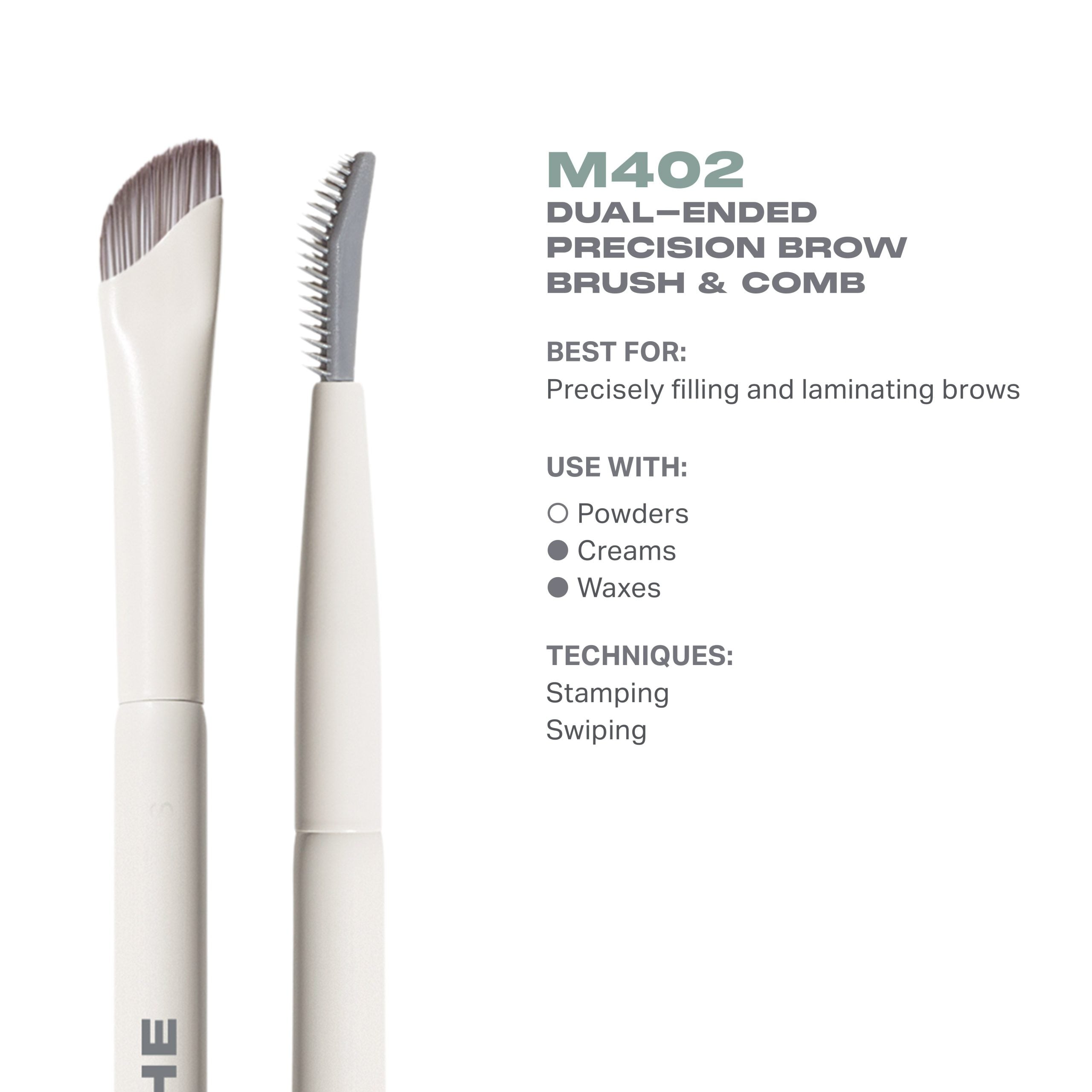 Morphe M402 Dual-Ended Precision Brow Brush & Comb