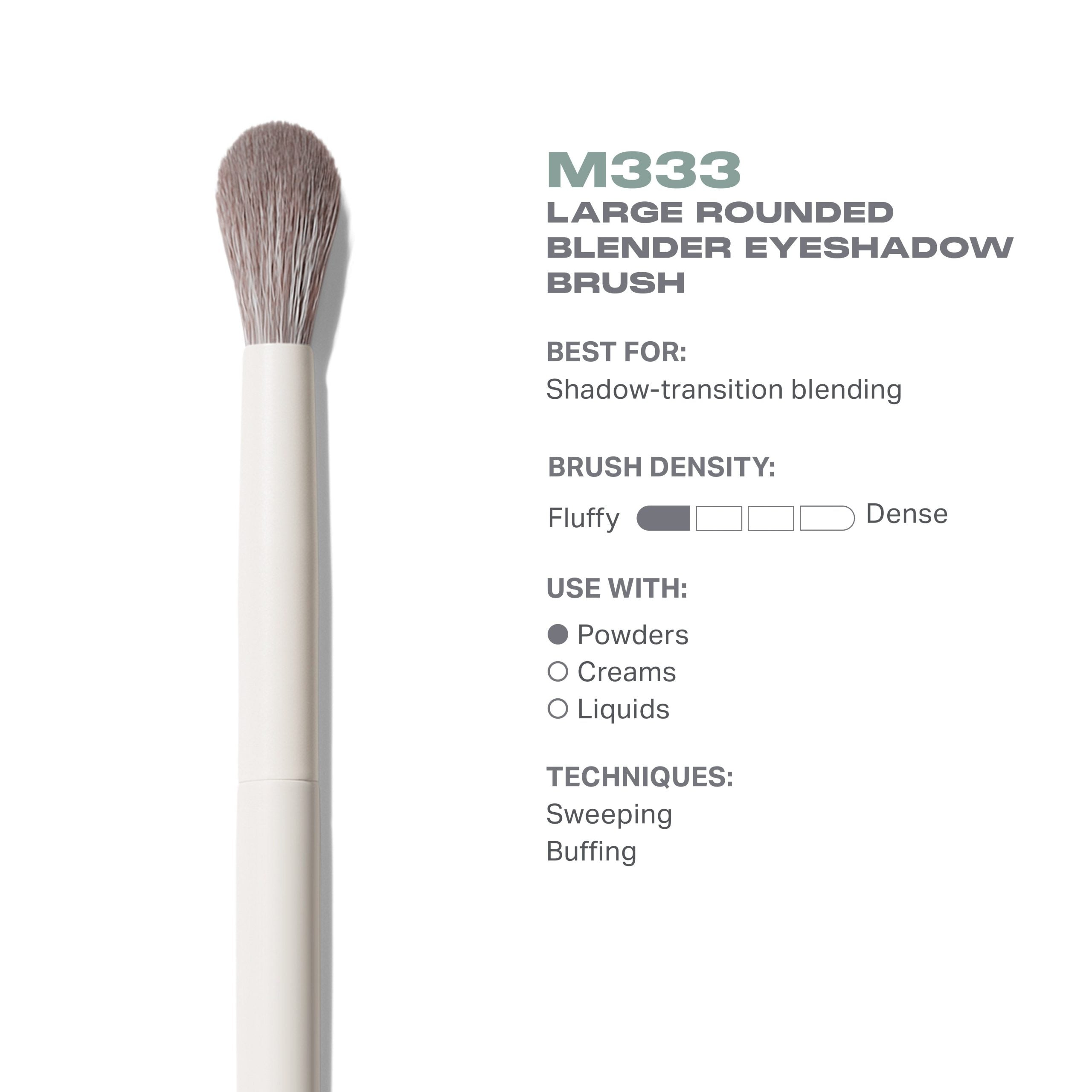 Morphe M333 Large Rounded Blender Eyeshadow Brush