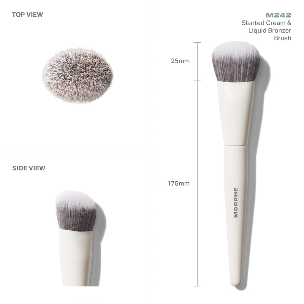 Morphe M242 Slanted Cream & Liquid Bronzer Brush