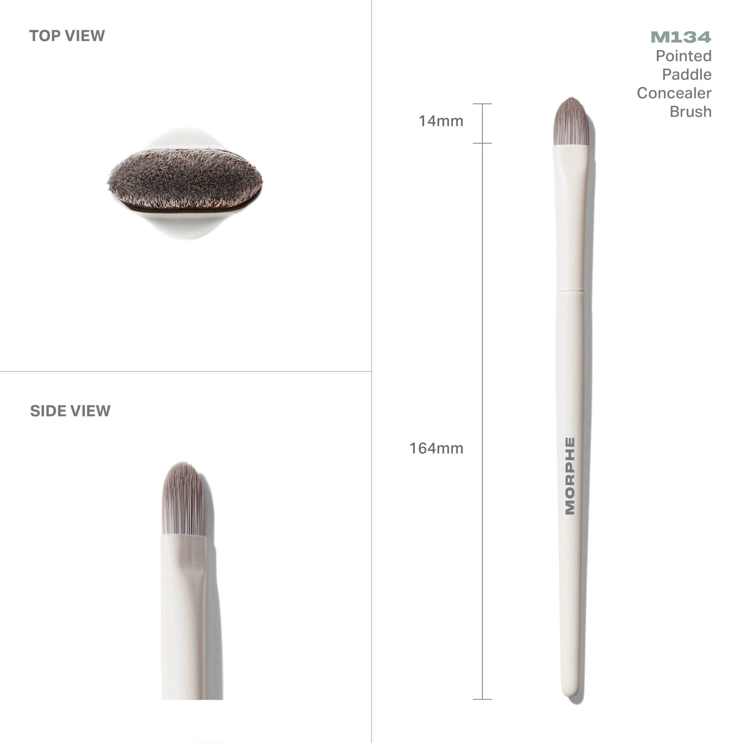 Morphe M134 Pointed Paddle Concealer Brush