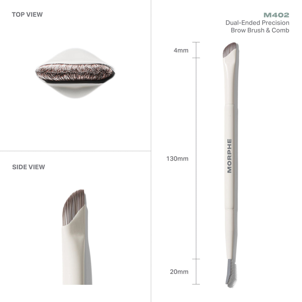 Morphe M402 Dual-Ended Precision Brow Brush & Comb