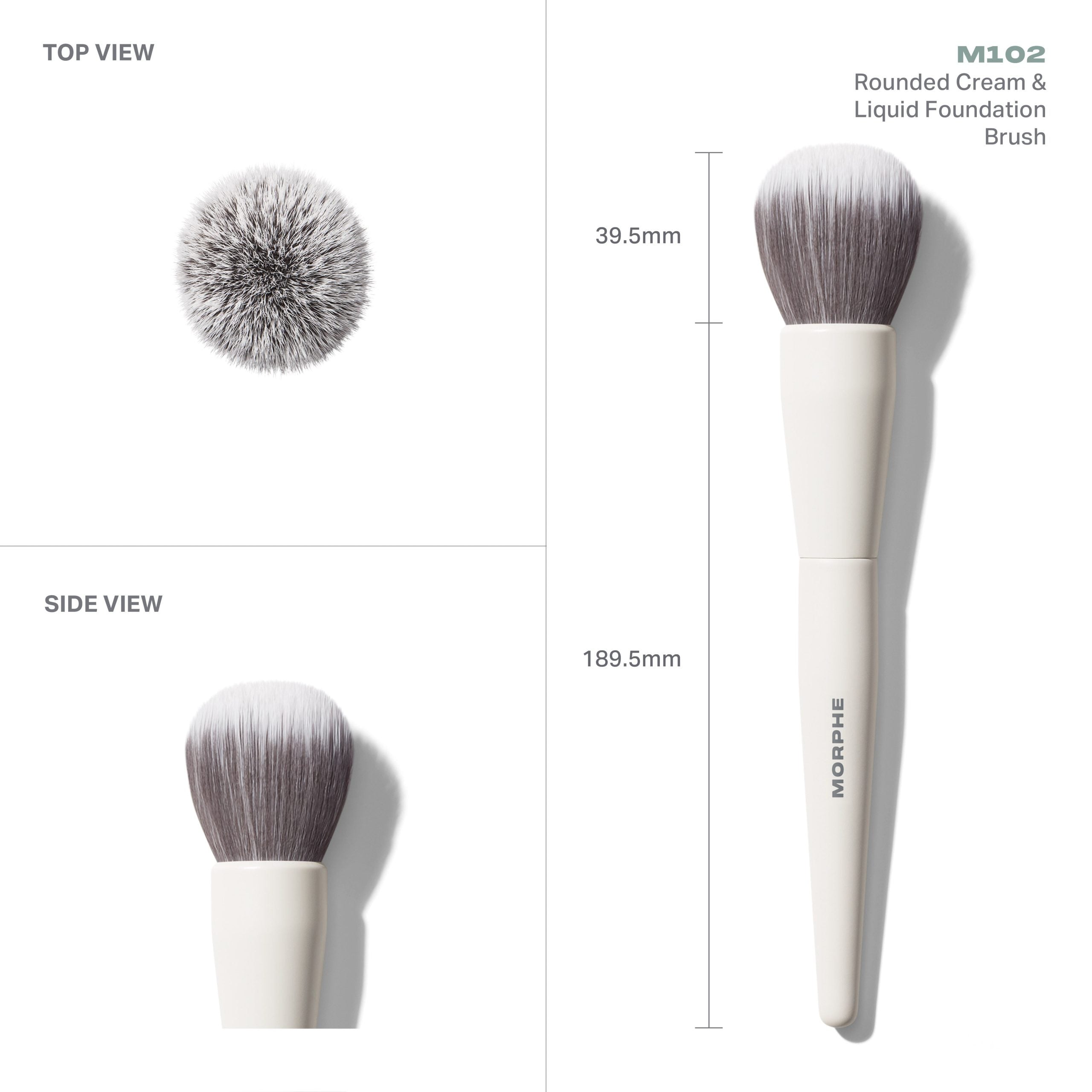 Morphe M102 Rounded Cream & Liquid Foundation Brush