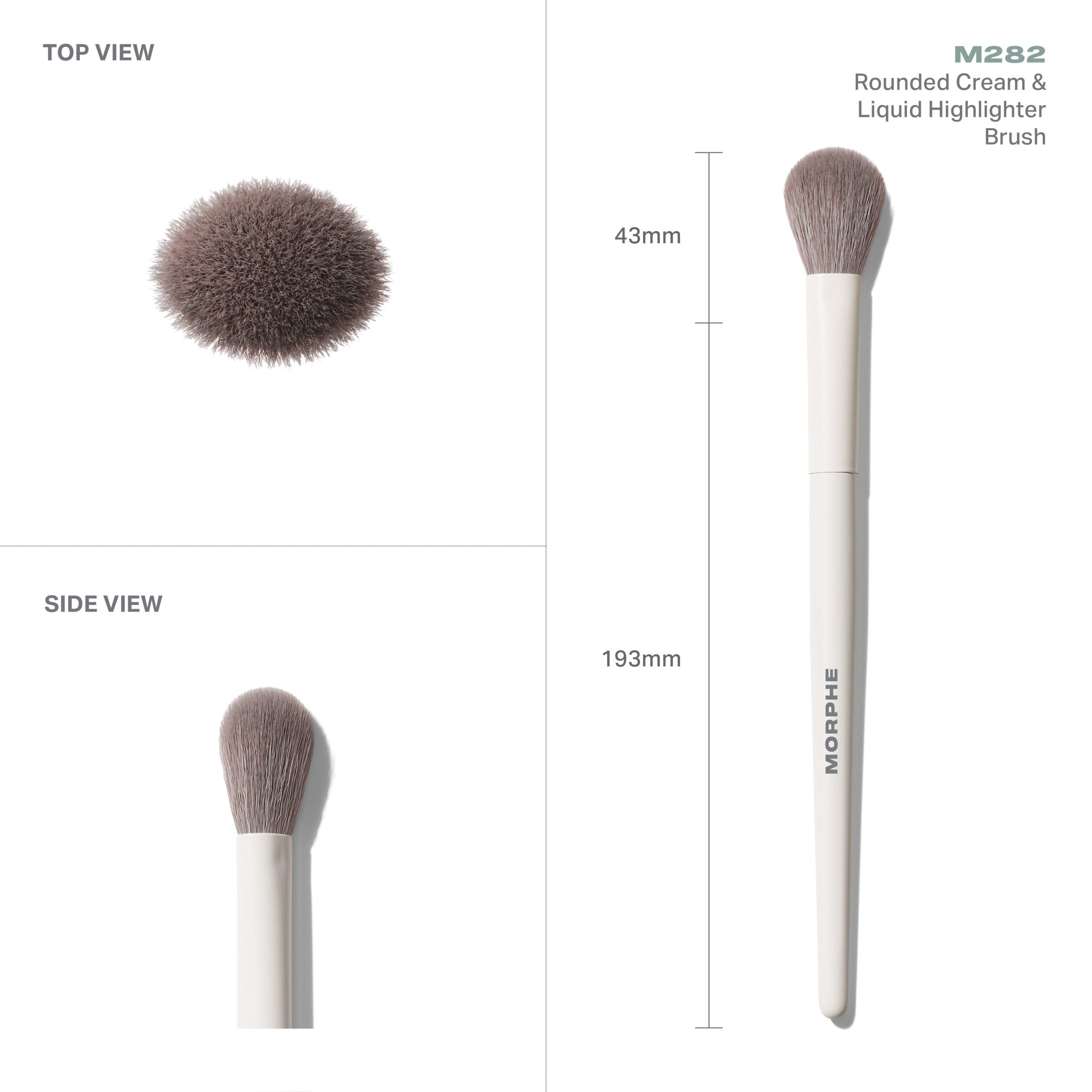 Morphe M282 Rounded Cream & Liquid Highlight Brush