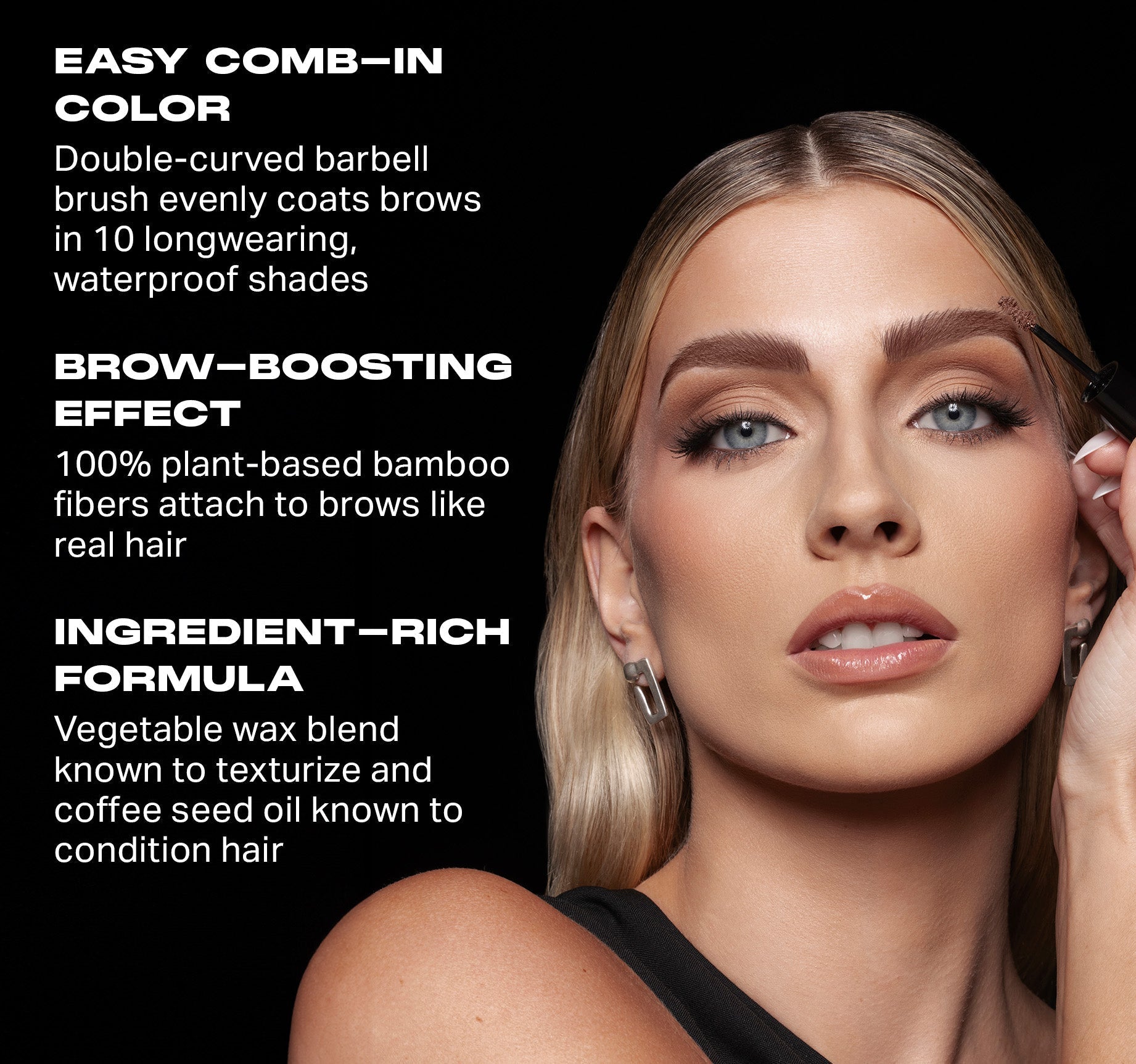 Morphe Brow Tease Fiber-Infused Volumizing Mousse
