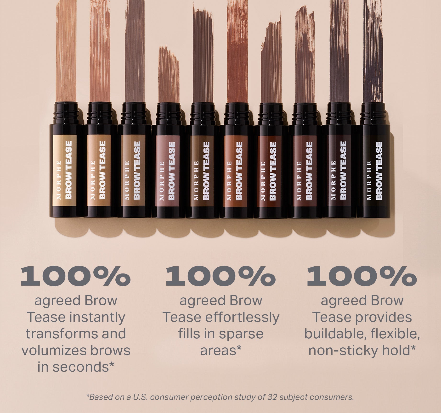 Morphe Brow Tease Fiber-Infused Volumizing Mousse