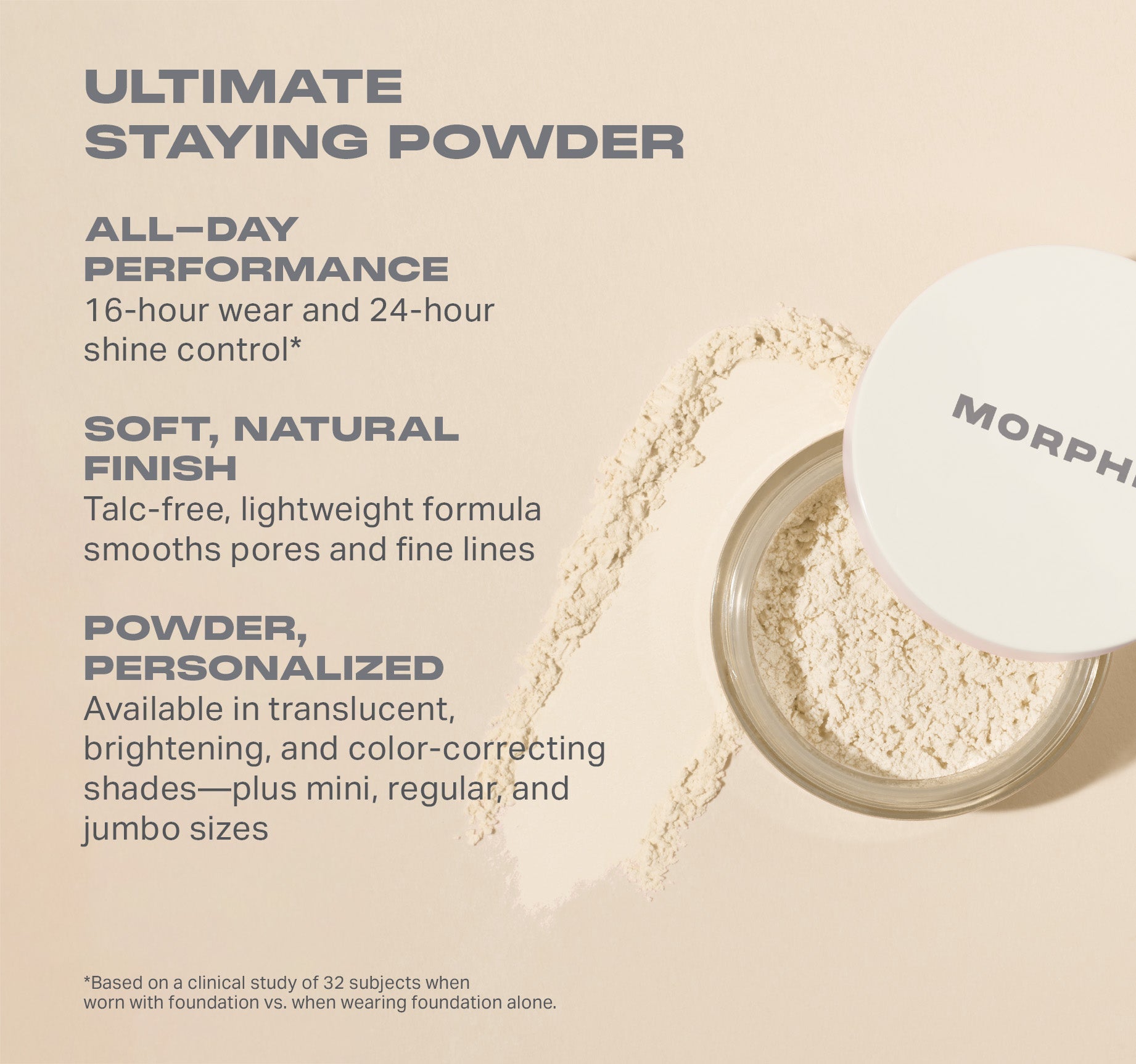 Morphe Jumbo Bake & Set Setting Powder - Translucent