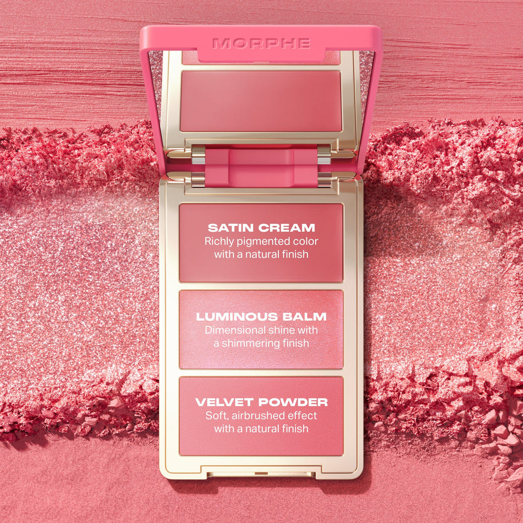 Morphe Cheek Thrills Multi-Finish Face Trio