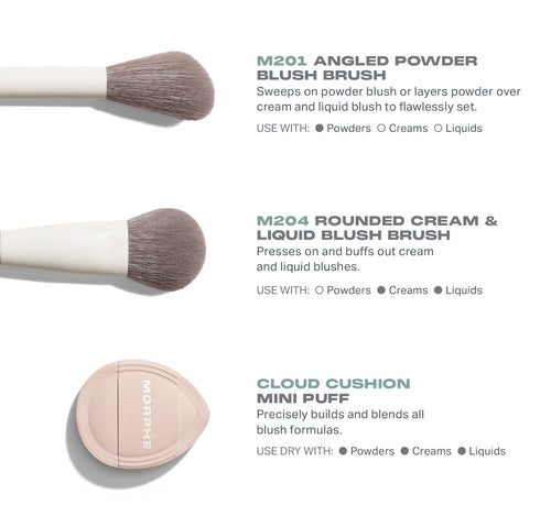Morphe Blush Layering Tool trio
