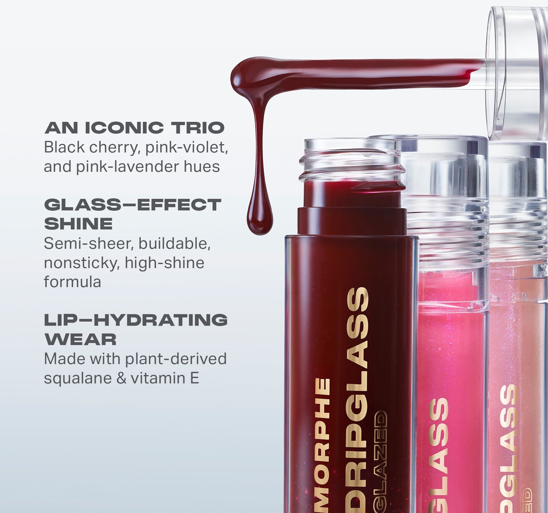 Morphe Misbehaved Mini Dripglass Lip Gloss Trio