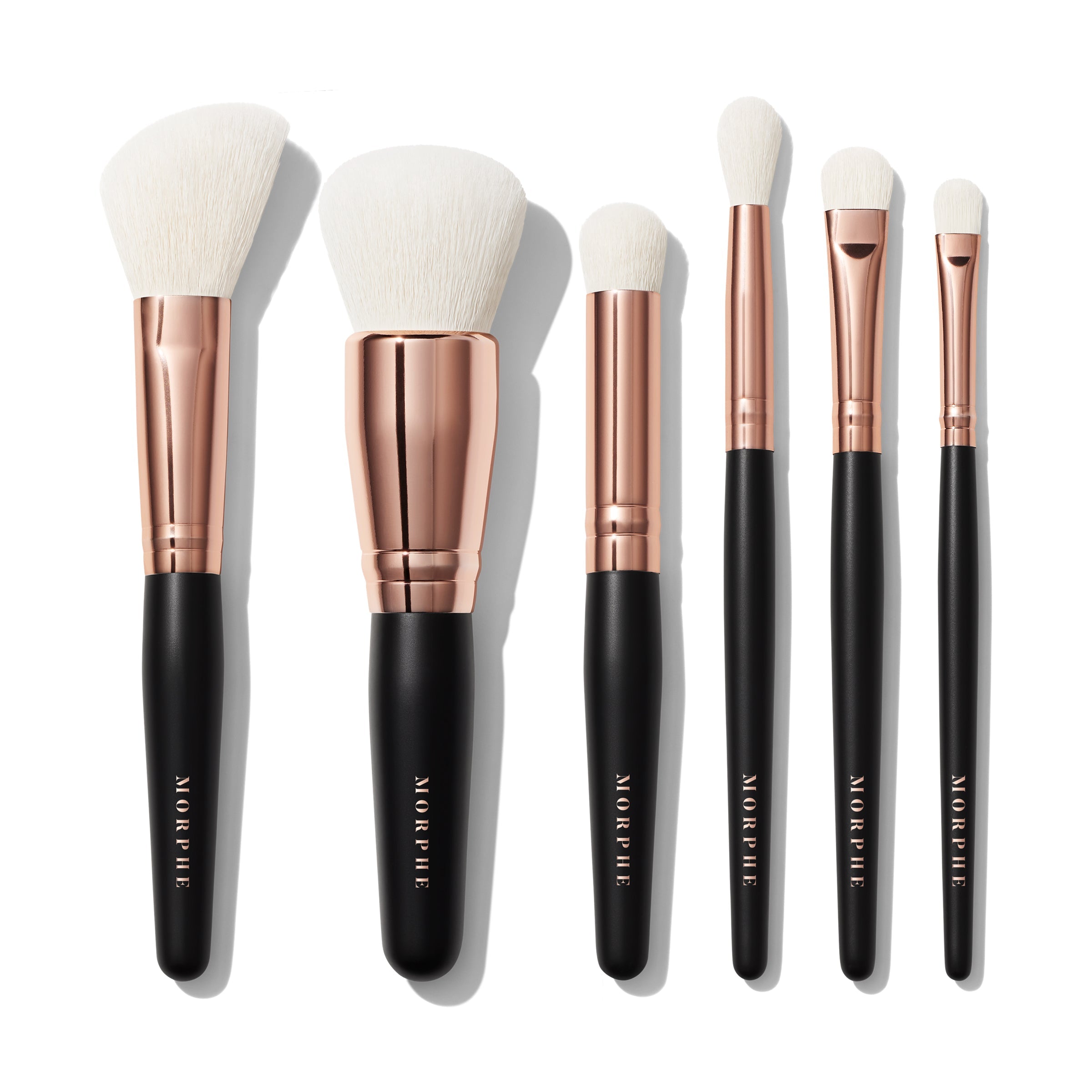 Morphe Rosé Away 6-Piece Face & Eye Travel Brush Set